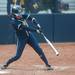 Michigan freshman Sierra Romero hits a home run during the forth inning of their game against Iowa at Alumni field Saturday, April 20.
Courtney Sacco I AnnArbor.com